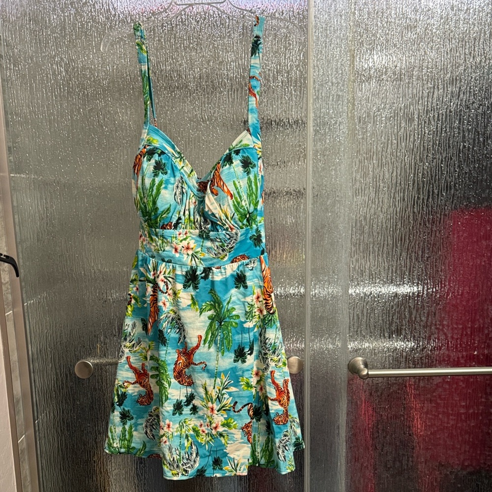 Tropical Tiger Swim Dress - Picture 5 of 9